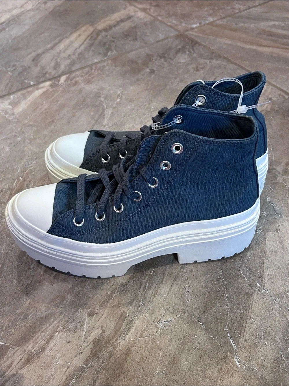 Converse CTAS Lugged Heel Hi Platform Shoes A10619C Women’s 7.5 Teal Green NEW